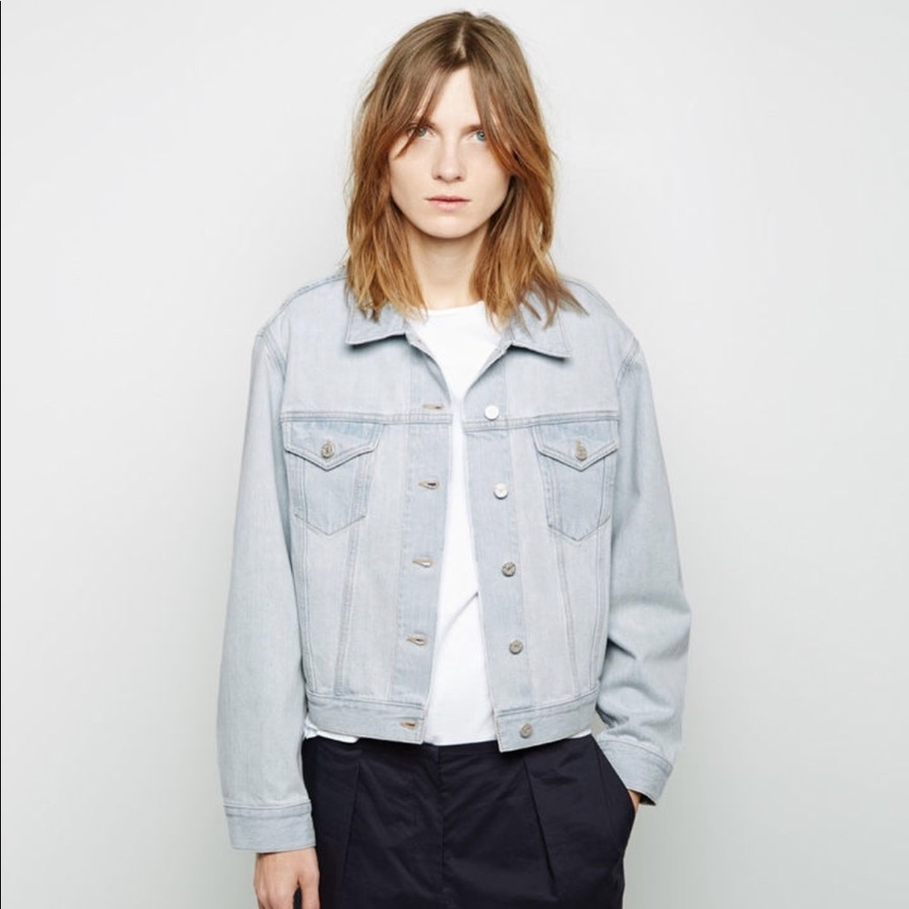 Bleach Wash Oversize Denim / Jean Jacket